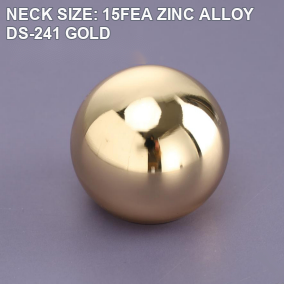 NECK SIZE: 15FEA ZINC ALLOY DS-241 GOLD perfume bottle cap reference