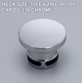 NECK SIZE: 15FEA ZINC ALLOY CAP DS-238 CHROME perfume bottle cap reference