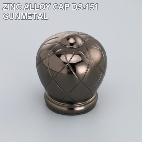 ZINC ALLOY CAP DS-151 GUNMETAL perfume bottle cap reference