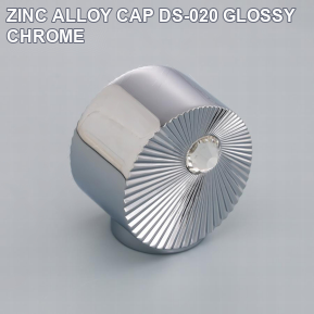ZINC ALLOY CAP DS-020 GLOSSY CHROME perfume bottle cap reference