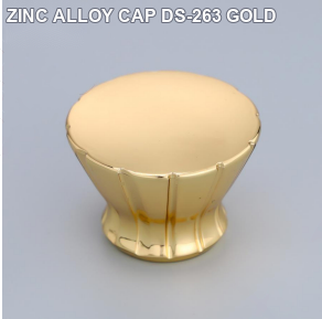 ZINC ALLOY CAP DS-263 GOLD perfume bottle cap reference