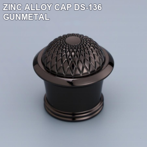 ZINC ALLOY CAP DS-136 GUNMETAL perfume bottle cap reference