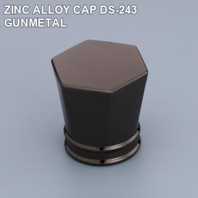 ZINC ALLOY CAP DS-243 GUNMETAL perfume bottle cap reference