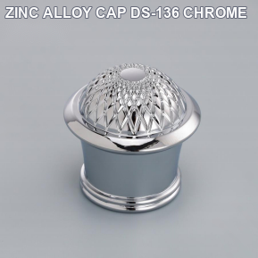 ZINC ALLOY CAP DS-136 CHROME perfume bottle cap reference