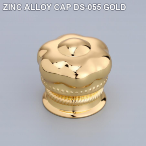 ZINC ALLOY CAP DS-055 GOLD perfume bottle cap reference