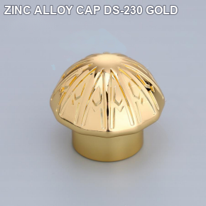 ZINC ALLOY CAP DS-230 GOLD perfume bottle cap reference