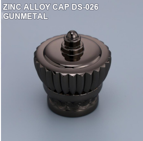 ZINC ALLOY CAP DS-026 GUNMETAL perfume bottle cap reference