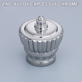 ZINC ALLOY CAP DS-026 CHROME perfume bottle cap reference