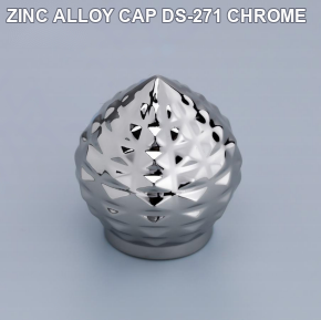 ZINC ALLOY CAP DS-271 CHROME perfume bottle cap reference