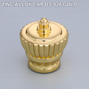 ZINC ALLOY CAP DS-026 GOLD perfume bottle cap reference