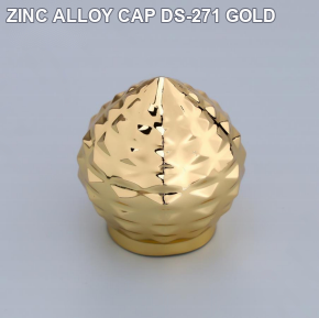 ZINC ALLOY CAP DS-271 GOLD perfume bottle cap reference