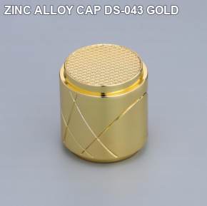 ZINC ALLOY CAP DS-043 GOLD perfume bottle cap reference