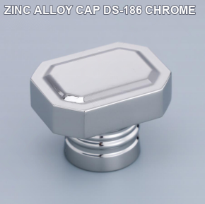 ZINC ALLOY CAP DS-186 CHROME perfume bottle cap reference