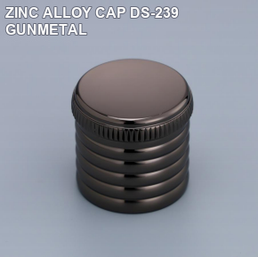 ZINC ALLOY CAP DS-239 GUNMETAL perfume bottle cap reference