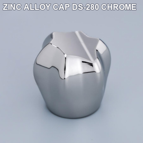 ZINC ALLOY CAP DS-280 CHROME perfume bottle cap reference