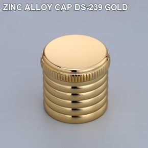 ZINC ALLOY CAP DS-239 GOLD perfume bottle cap reference