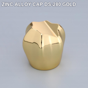 ZINC ALLOY CAP DS-280 GOLD perfume bottle cap reference