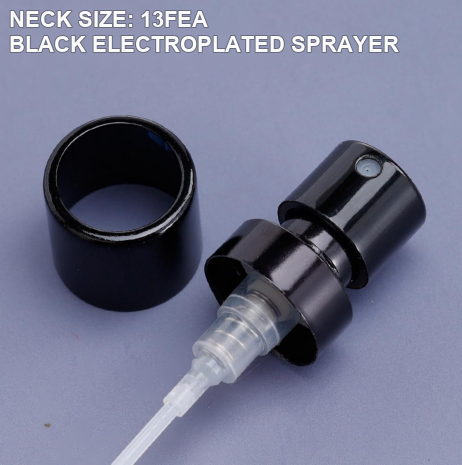 13FEA black electroplated perfume sprayer