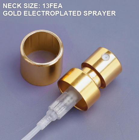 13FEA gold electroplated perfume sprayer