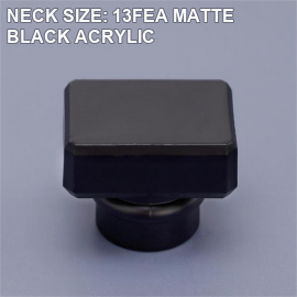 13FEA matte black square acrylic perfume bottle cap reference