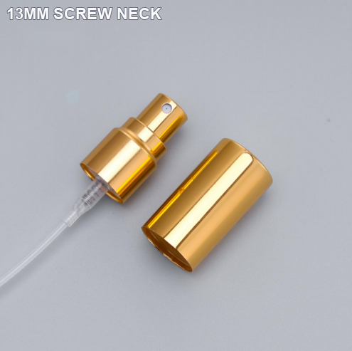 13mm screw-neck gold perfume sprayer reference