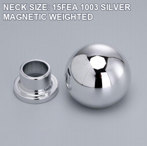 Model 1003 15FEA silver magnetic weighted perfume bottle cap and base reference