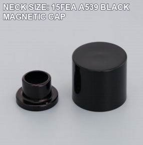 A539 15FEA black magnetic perfume bottle cap and internal collar reference
