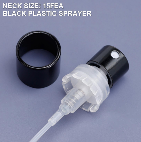 15FEA black plastic perfume sprayer reference