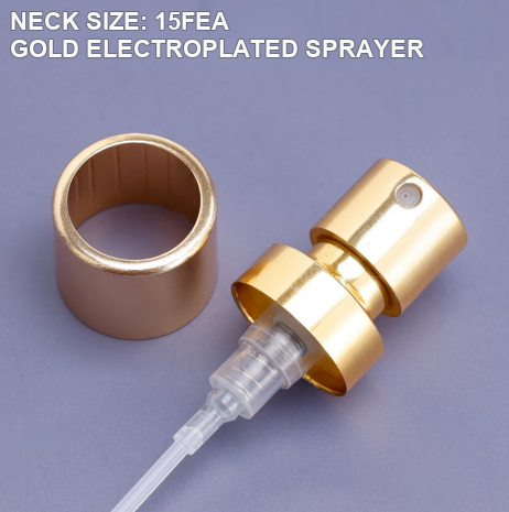 15FEA gold electroplated perfume sprayer