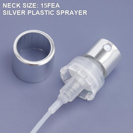 15FEA silver plastic perfume sprayer and collar reference
