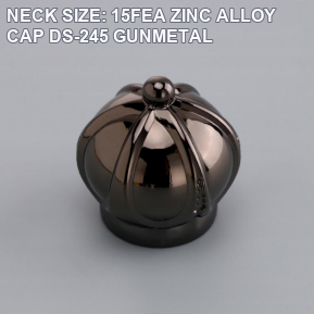 OULU 15FEA DS-245 crown-shaped gunmetal zinc alloy perfume bottle cap reference