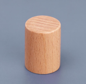 OULU beech wood cylindrical perfume bottle cap reference