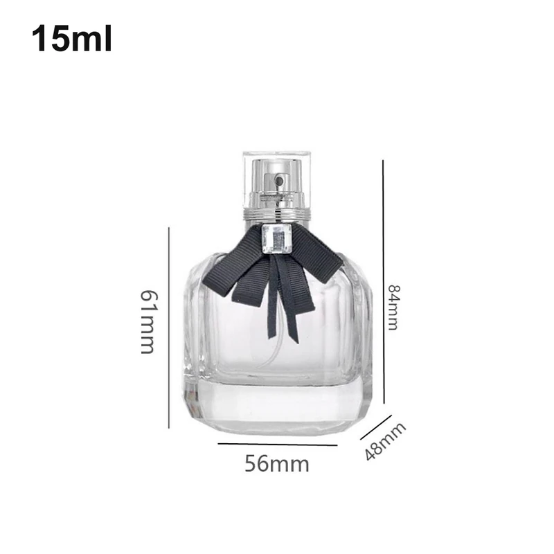 15ml Ribbon-Detailed Round Perfume Bottle