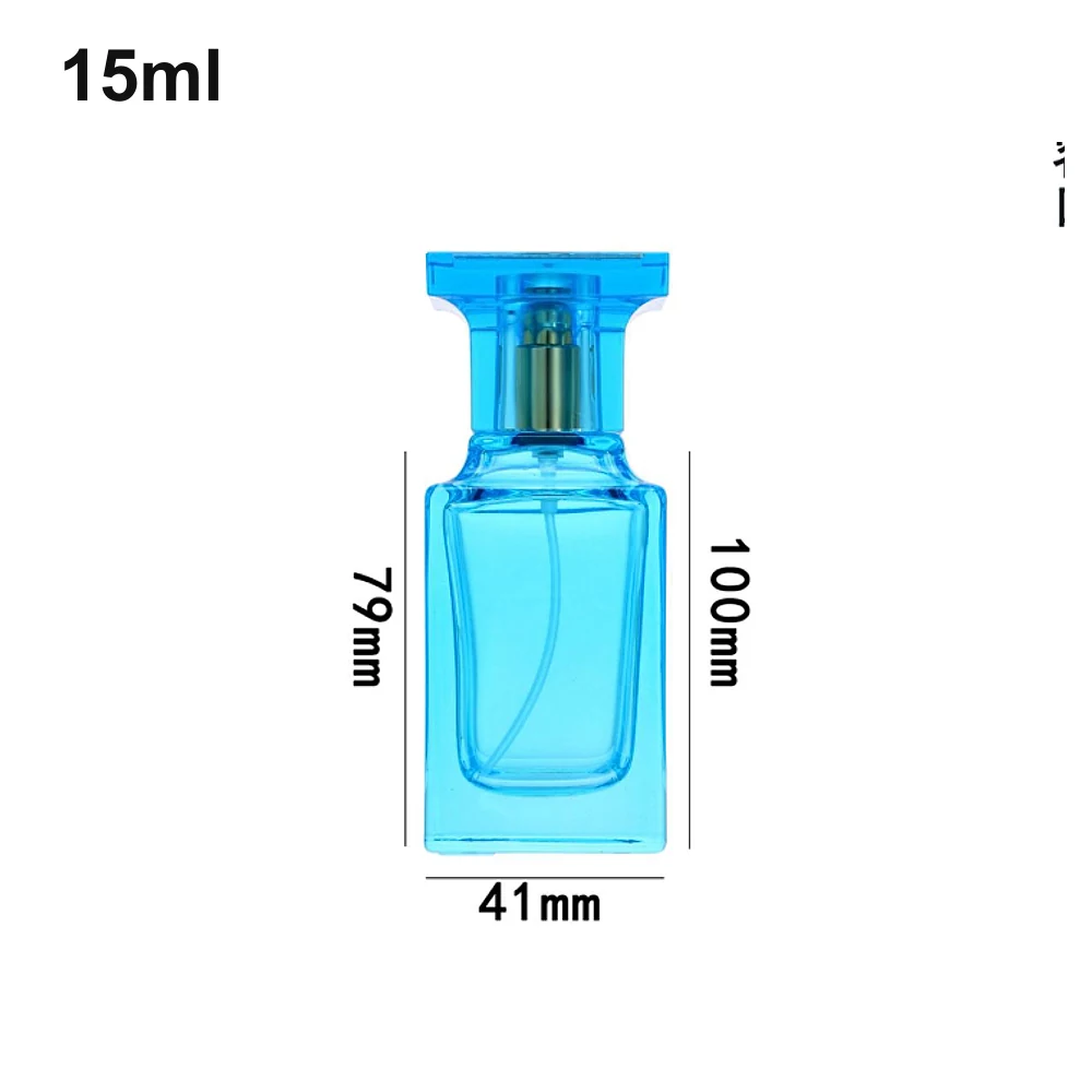 15ml Transparent Blue T-Cap Perfume Bottle