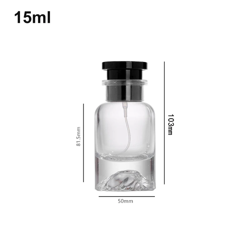 15ml Black Mountain-Base Cylinder Perfume Bottle