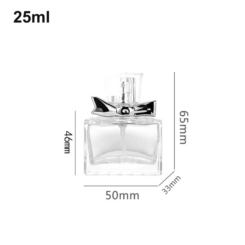 25ml Bow-Detail Rectangular Perfume Bottle