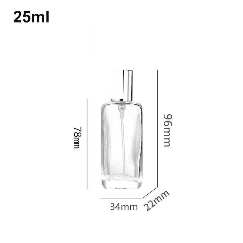25ml Slim Rounded Exposed-Sprayer Perfume Bottle