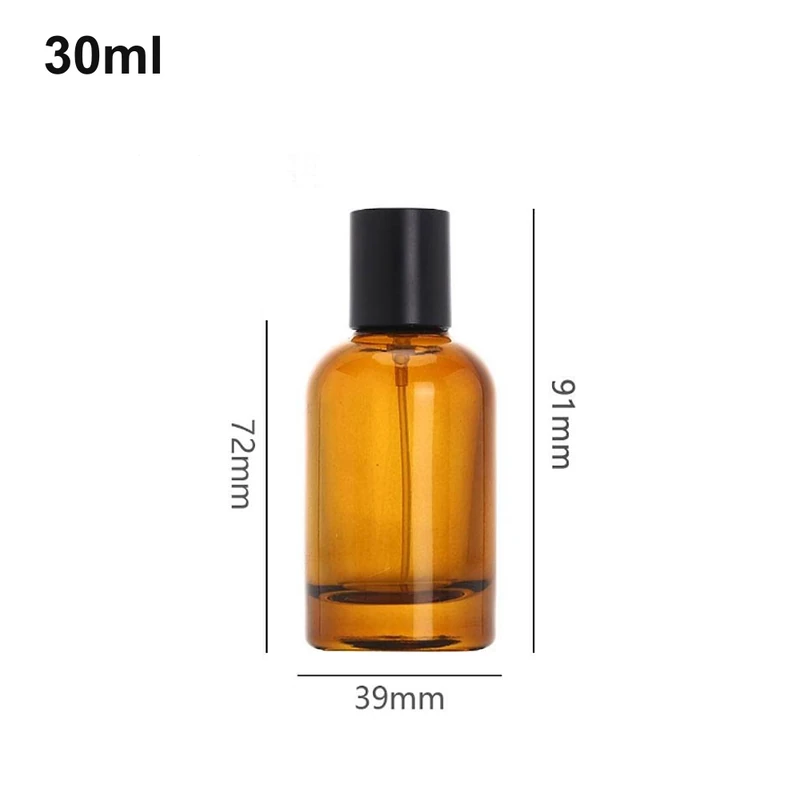 30ml Amber Cylinder Perfume Bottle