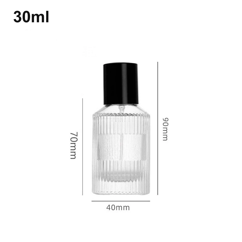 30ml Ribbed Cylinder Perfume Bottle