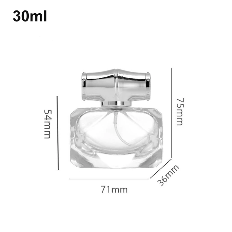 30ml Wide Square Horizontal-Cap Perfume Bottle