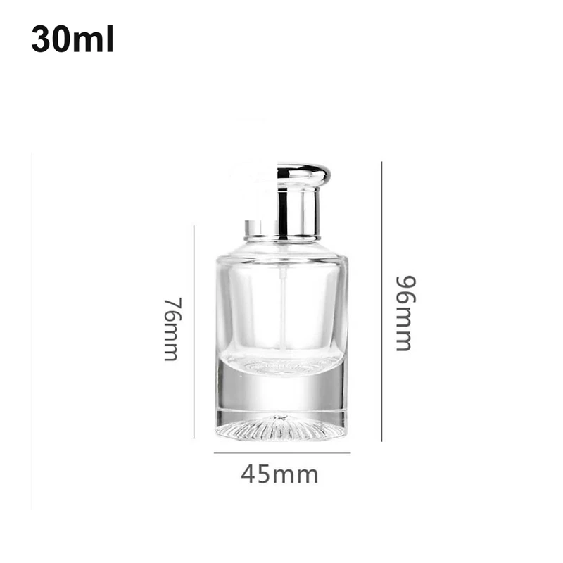30ml Heavy-Base Clear-Cap Perfume Bottle
