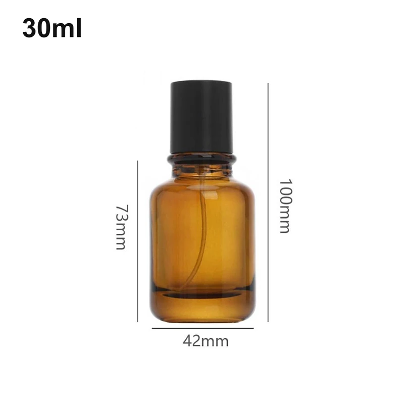 30ml Amber-Brown Cylinder Perfume Bottle