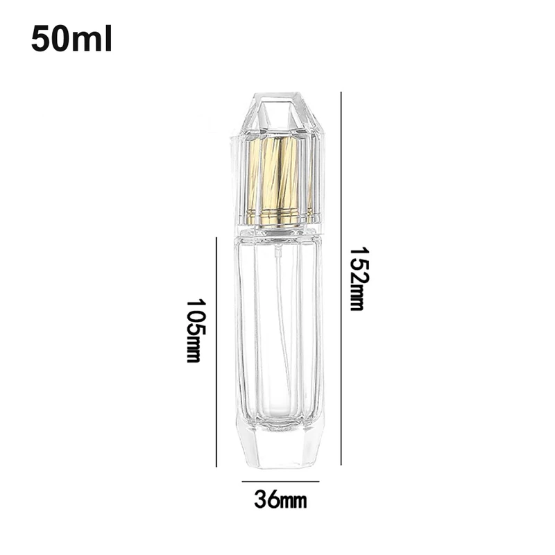 50ml Tall Faceted Perfume Bottle