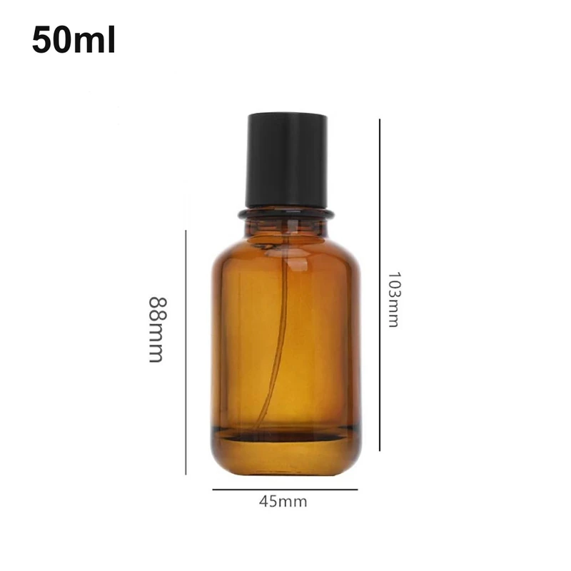 50ml Amber Cylinder Perfume Bottle
