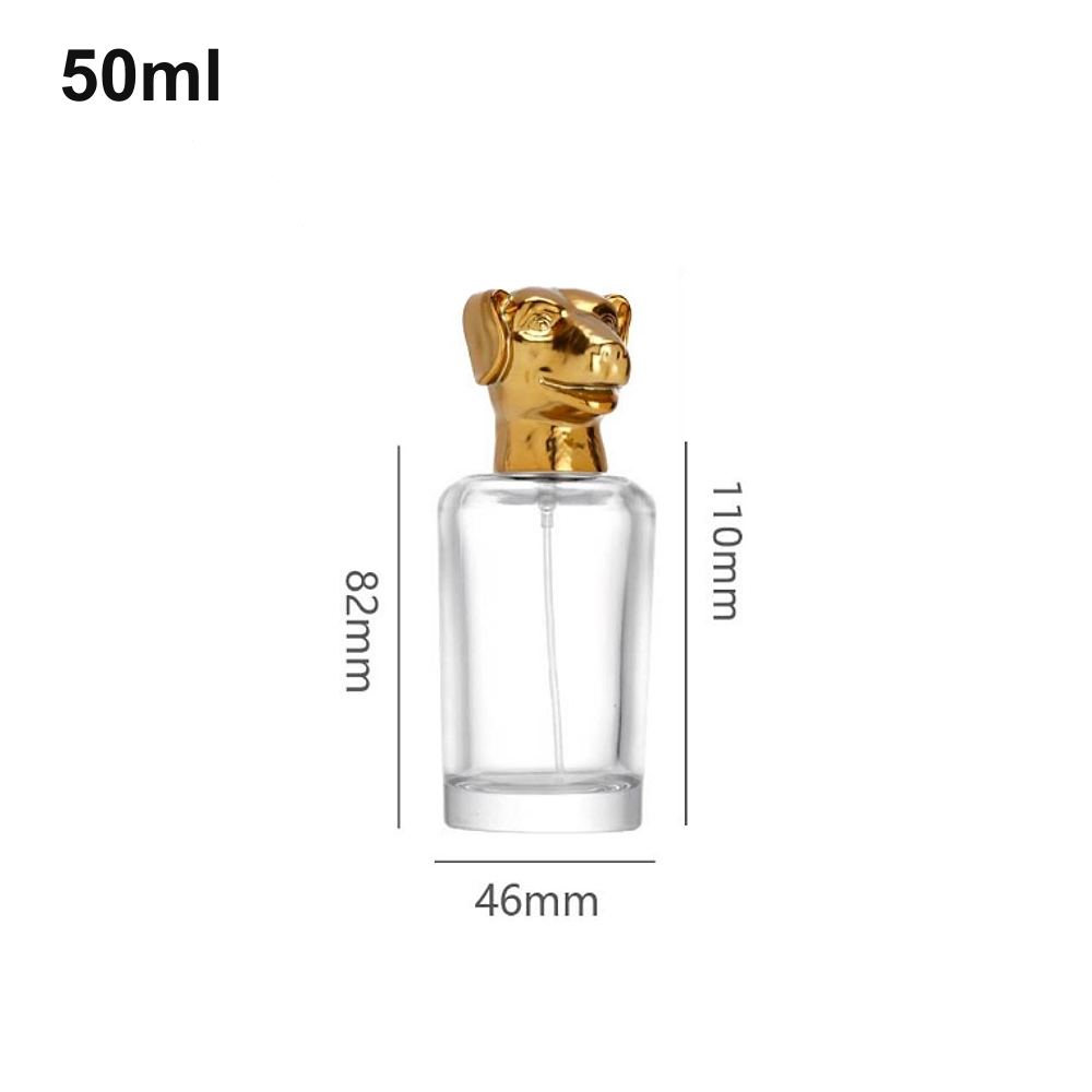 50ml Dog-Cap Cylinder Perfume Bottle