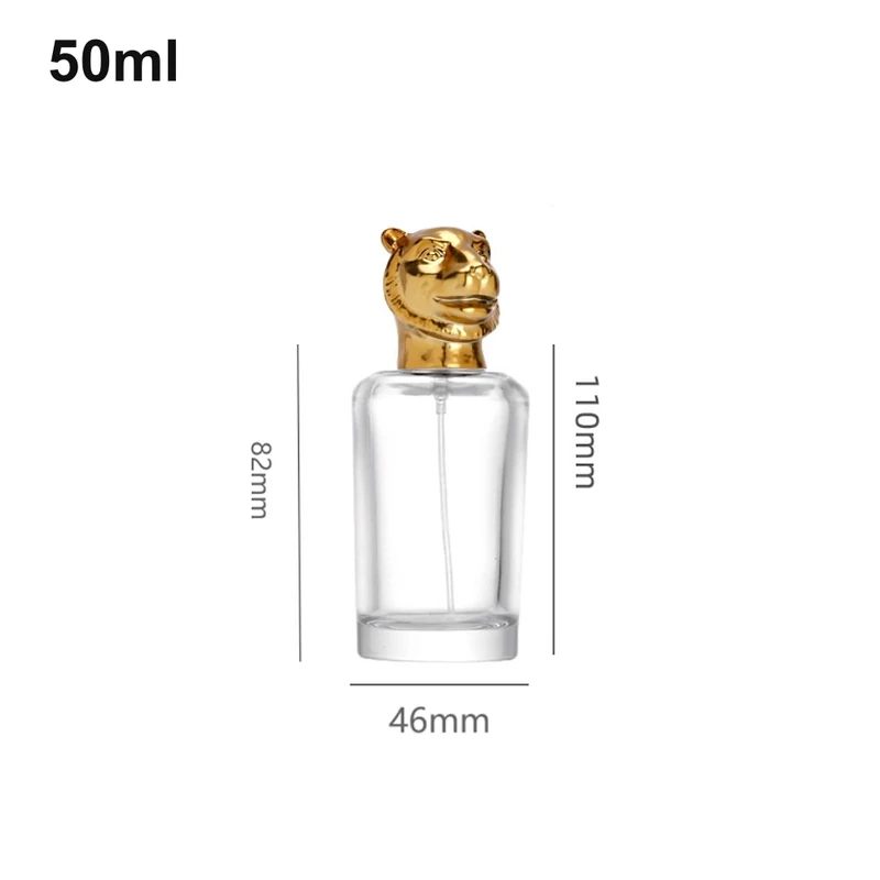 50ml Tiger-Cap Cylinder Perfume Bottle