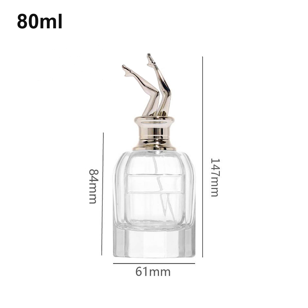 80ml sculptural figure-cap perfume bottle (OULU-PB0803) with source dimension markings