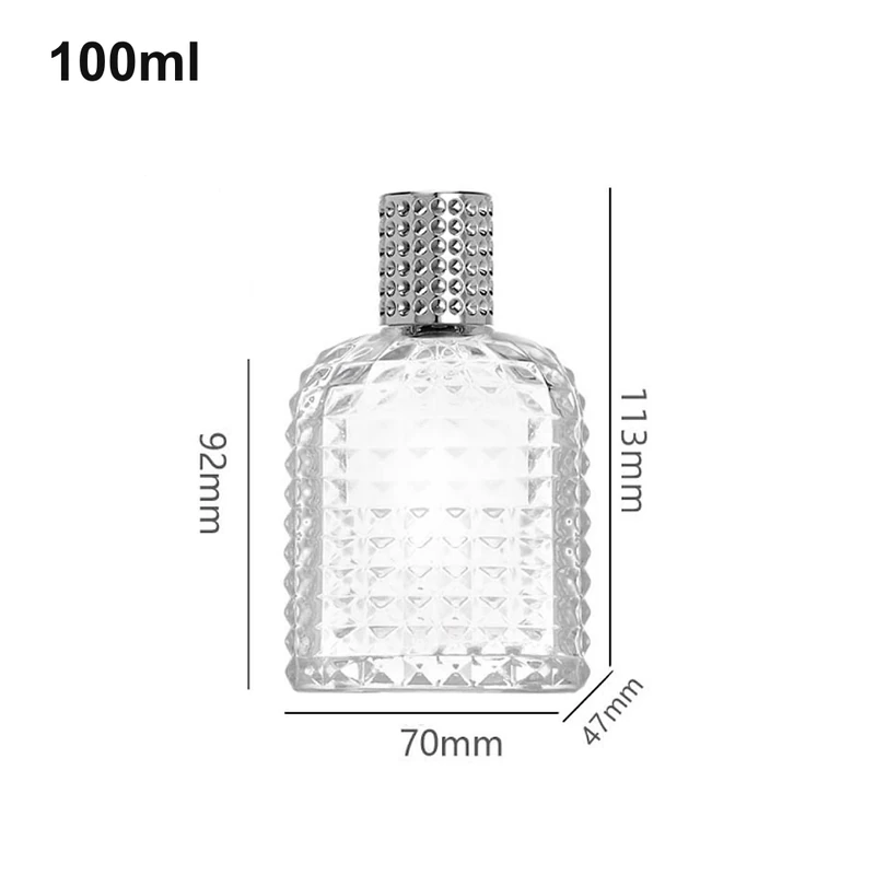 100ml Studded Rectangular Perfume Bottle