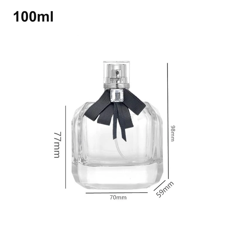 100ml Ribbon-Detailed Round Perfume Bottle