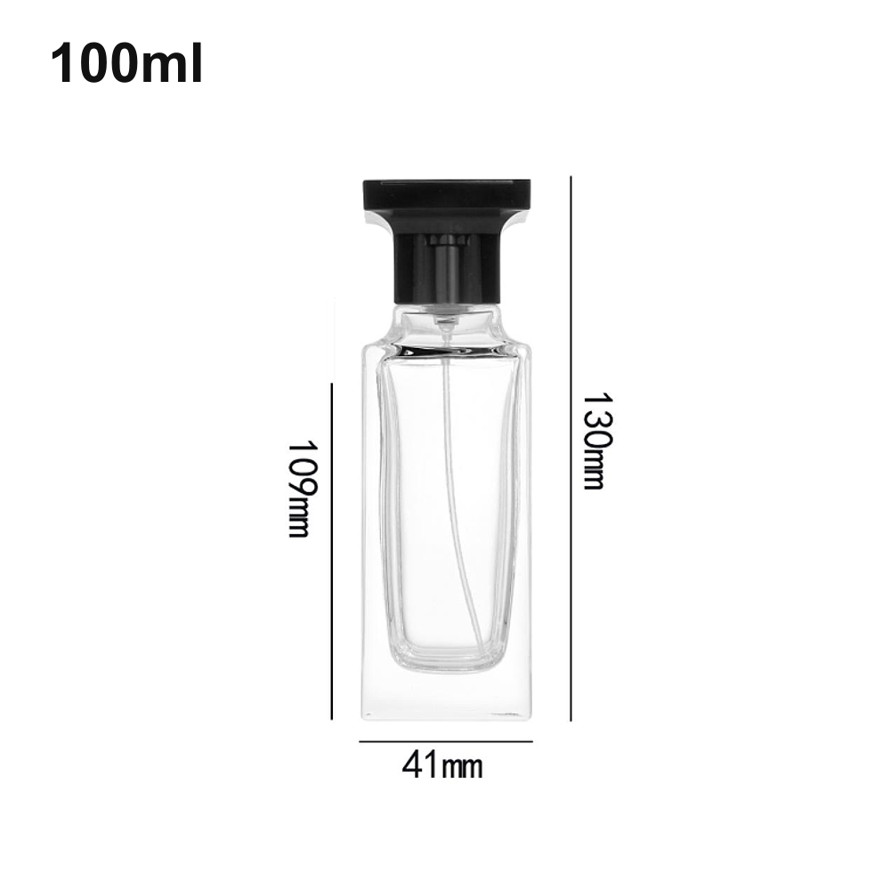 100ml Slim Black T-Cap Column Perfume Bottle